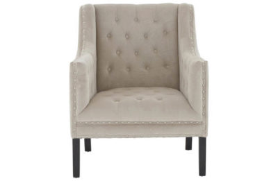 Premier Housewares Regents Park Fabric Armchair - Camel.